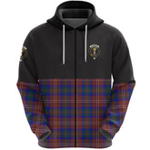 Chisholm Hunting Modern Clan Half Of Tartan Zipper Hoodie